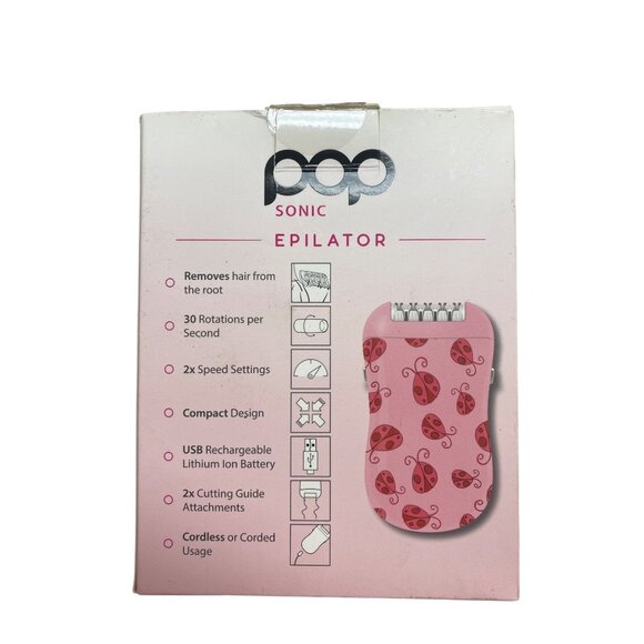 Pop Sonic Epilator Hair Removal Device With Ladybug Design - Picture 2 of 6